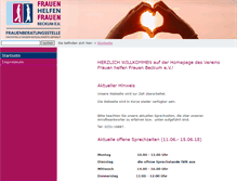Tablet Screenshot of frauenberatung-beckum.de
